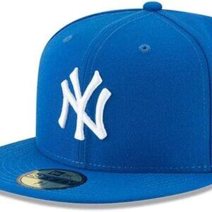 New Era Men's Blue York Yankees Fashion Color Basic 59FIFTY Fitted Hat SZ 7